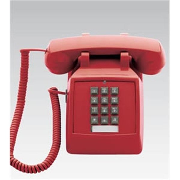 Betterbattery Scitec  Inc. Corded Telephone  Scitec 2510E Red BE7686